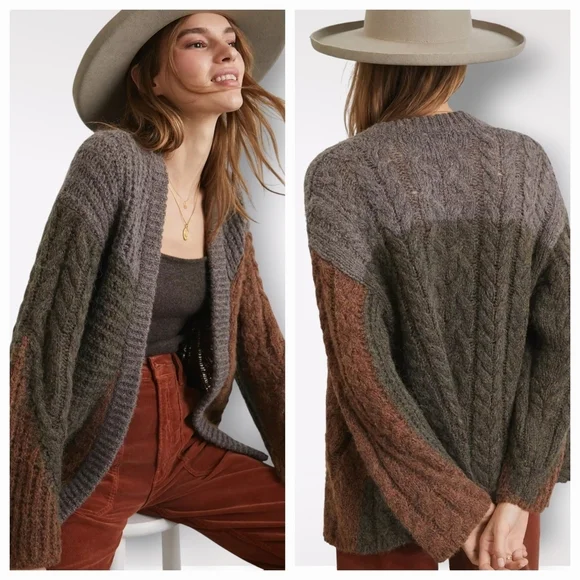 Anthropologie Multicolor Cable Knit Sweater - Picture 14 of 15